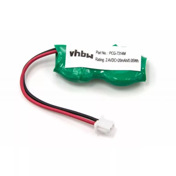 BIOS akkumulátor Sony Vaio PCG-7134M laptopokhoz 2.4V NI-MH 20mAh utángyártott - VHBW