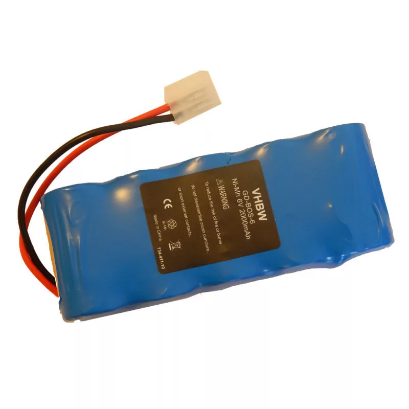 Bosch Somfy K8 K10 6V NI-MH 2000mAh utángyártott akkumulátor Bosch Somfy K8 K10 6V NI-MH 2000mAh utángyártott akkumulátor