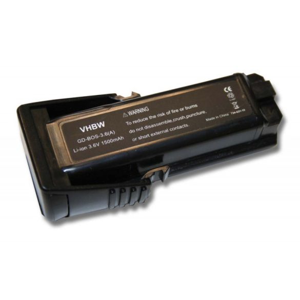 Bosch BAT504 3.6V/Li-ion/1500mAh utángyártott akkumulátor