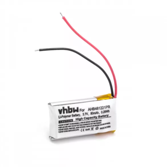 Bose Headset Serie 2, AHB481221PR 80mAh utángyártott akkumulátor - VHBW