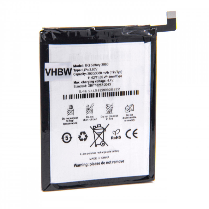 BQ Aquaris U 2950mAh utángyártott akkumulátor