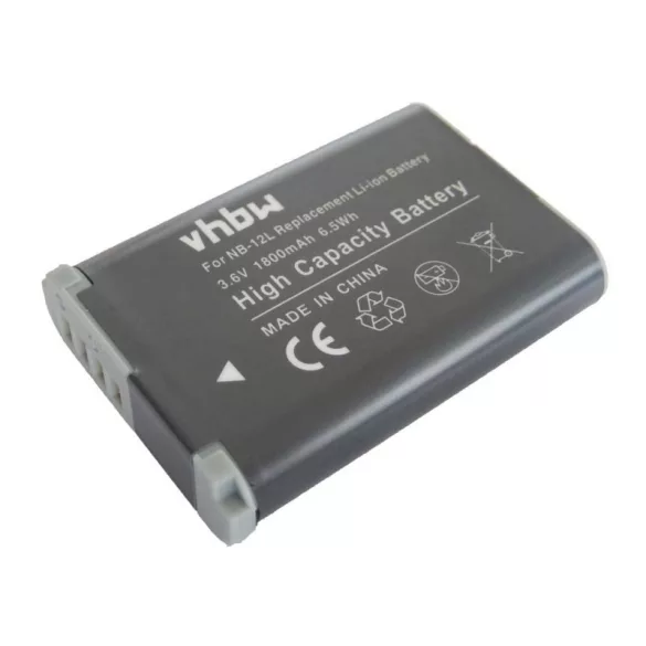 Canon NB-12L 1800mAh utángyártott akkumulátor - VHBW