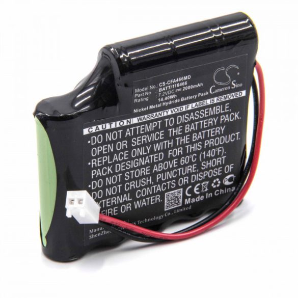 Cefar Myo REH AB4 7.2V, NI-MH, 2000mAh utángyártott akkumulátor