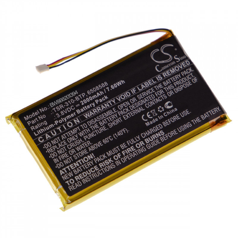 Crestron TSR-310 TSR-310-BTP 2000mAh utángyártott akkumulátor