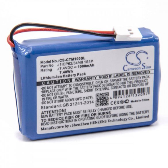 CTMS Eurodetector 1000mAh utángyártott akkumulátor