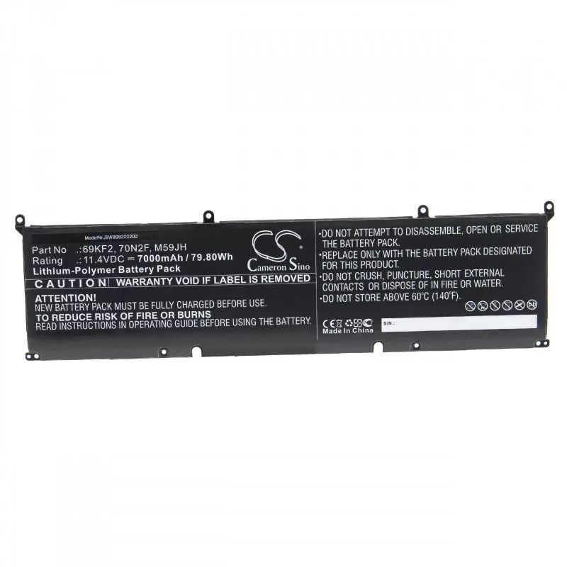 Dell Alienware M15R3 7000mAh utángyártott akkumulátor