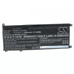   Dell Inspiron 7778 3400mAh utángyártott akkumulátor - VHBW