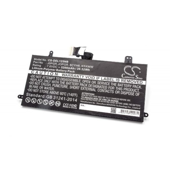 Dell Latitude 12 5285 5200mAh utángyártott akkumulátor