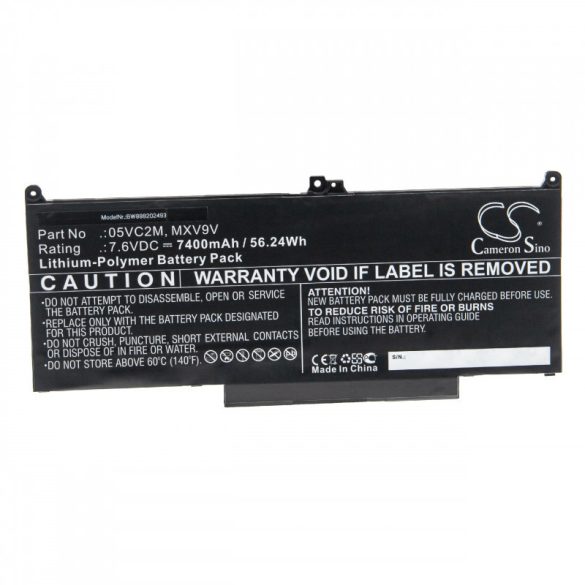 Dell Latitude 13 5300 7400mAh utángyártott akkumulátor