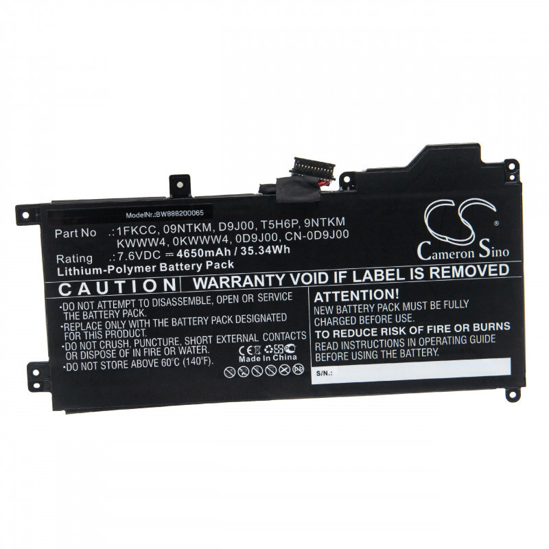Dell Latitude 7200 2-in-1 4650mAh utángyártott akkumulátor