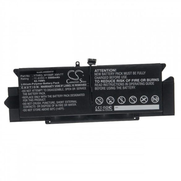 Dell Latitude 7410 5500mAh utángyártott akkumulátor