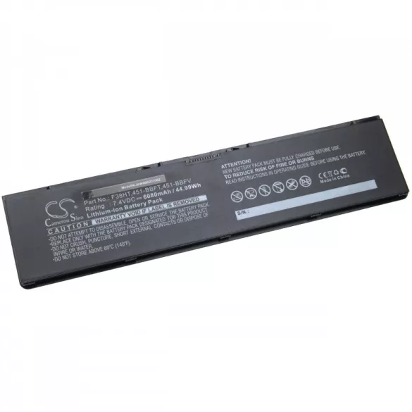 Dell Latitude E7440 F38HT 6080mAh utángyártott akkumulátor - VHBW