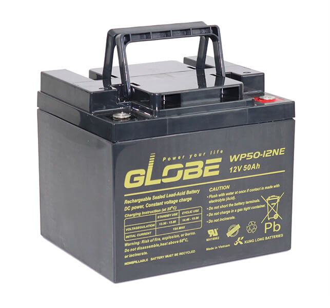 Globe 12V 50AH zselésakku SLA WP50-12NE