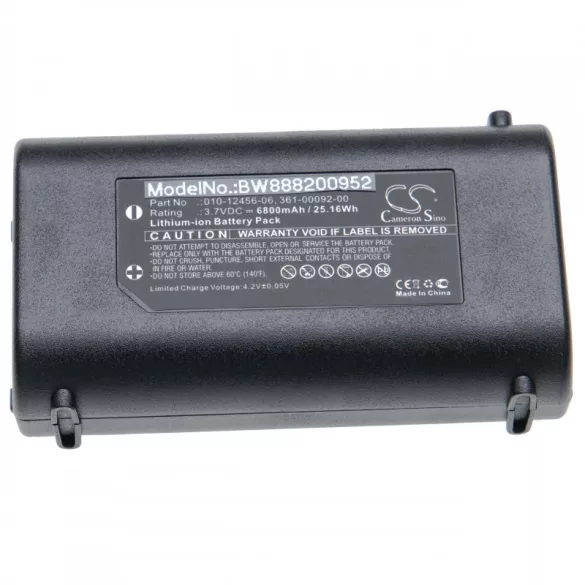 Garmin GPSMAP 276Cx, 010-12456-06 6800mAh utángyártott akkumulátor - VHBW