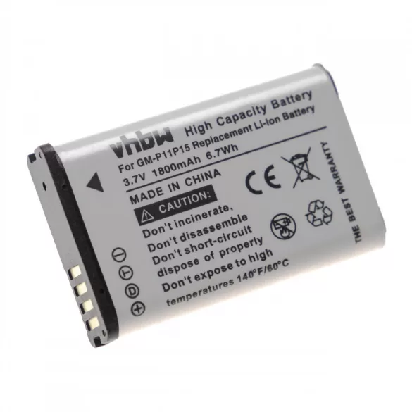 Garmin Montana 1800mAh utángyártott akkumulátor - VHBW