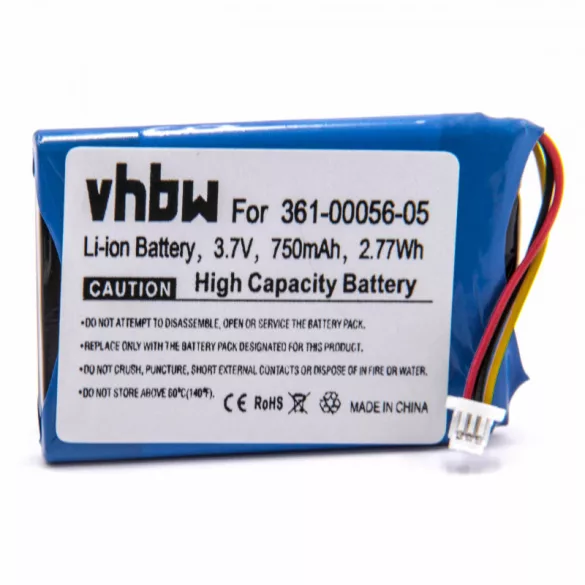 Garmin Nüvi 40, 52 750mAh utángyártott akkumulátor - VHBW