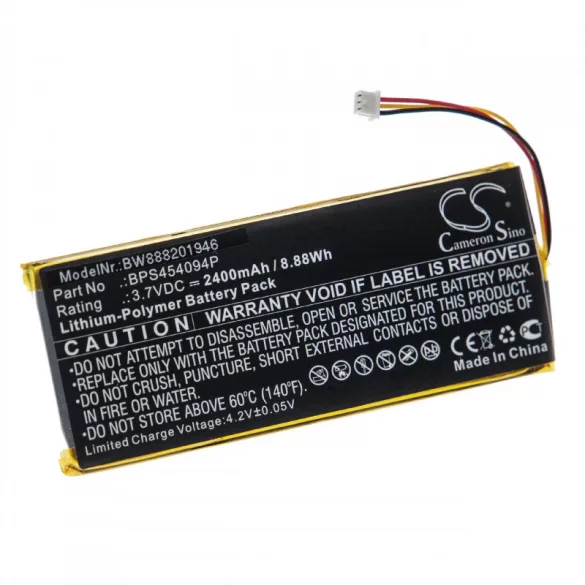 Geneva WorldRadio, BPS454094P, 2400mAh utángyártott akkumulátor - VHBW