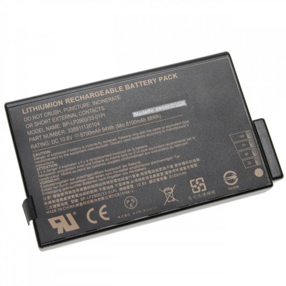 Getac S400 BP-LP2900 8700mAh utángyártott akkumulátor