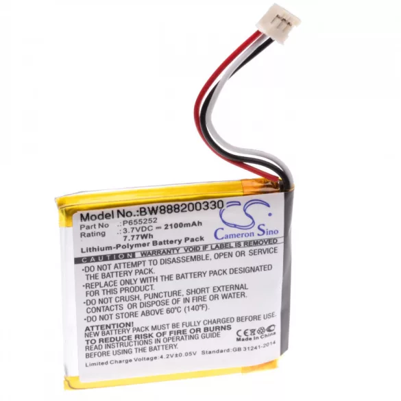 Harman Kardon Esquire Mini P655252 2100mAh utángyártott akkumulátor - VHBW