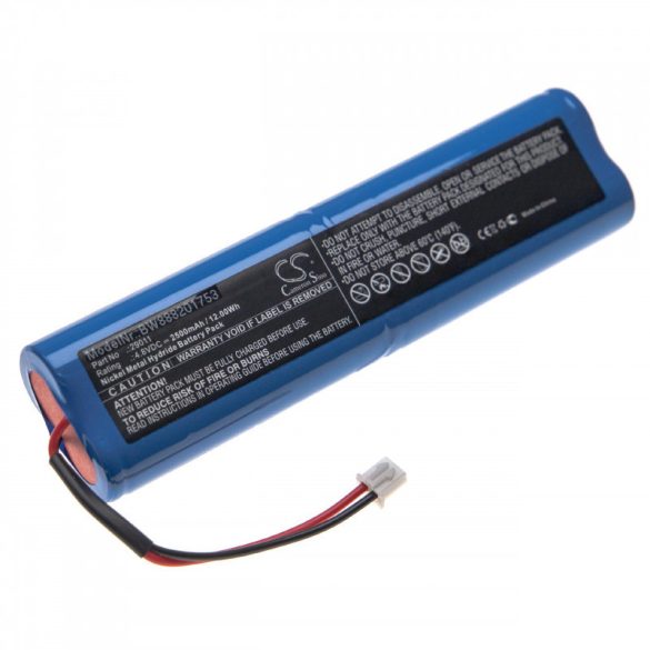 HAZET 1979-6 29011 Ni-MH 4.8V 2500mAh utángyártott akkumulátor