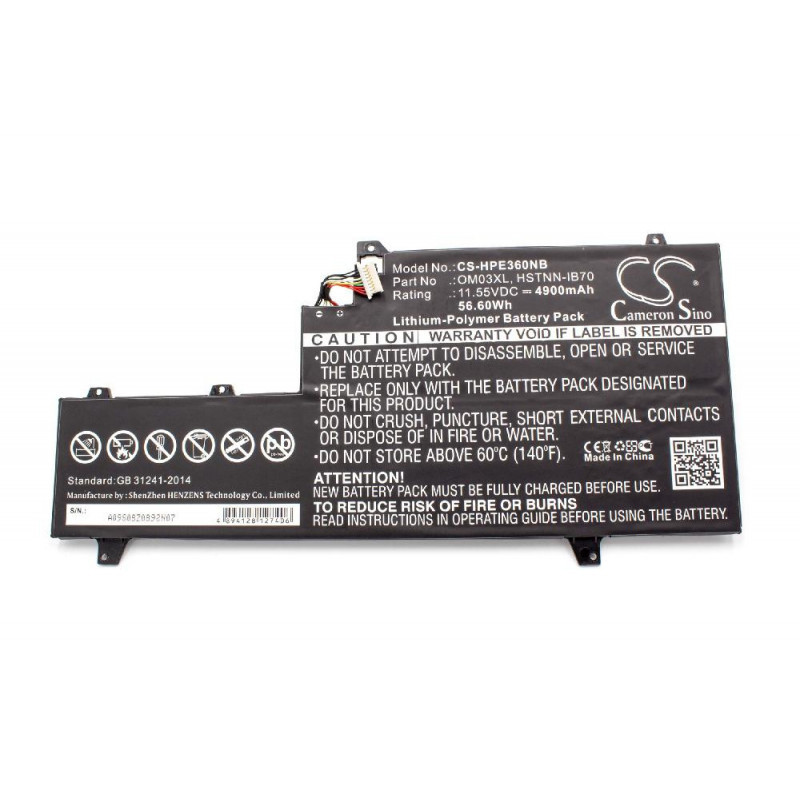 HP Elitebook X360 1030 G2 4900mAh utángyártott akkumulátor