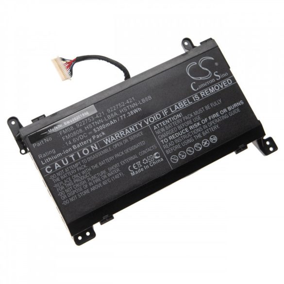 HP Omen 17-AN004NO 16 Pin Connector FM08 5300mAh utángyártott akkumulátor