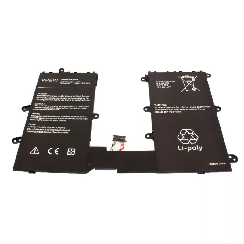 HP Omni 10, Pro Tablet 610 8250mAh utángyártott akkumulátor