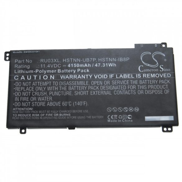 HP ProBook x360 440 G1 RU03XL 4150mAh utángyártott akkumulátor
