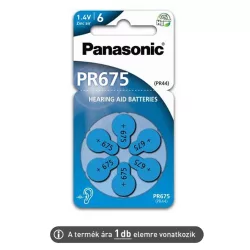   Panasonic ZA675 PR44 hallókészülék elem 6db/csomag (ár/csomag)