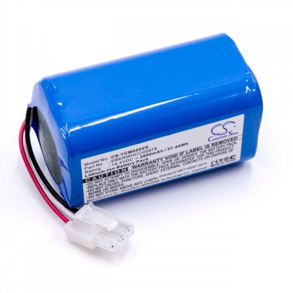 iClebo YCR-M05 14.4V Li-ion 2600mAh utángyártott porszívó akkumulátor