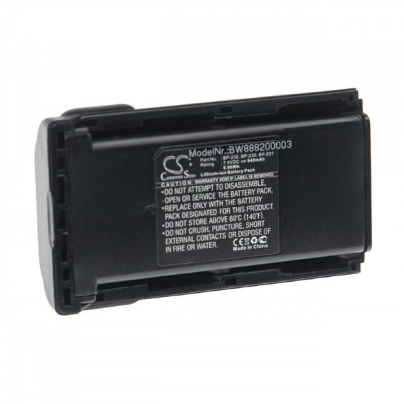 ICOM IC-A14 940mAh utángyártott akkumulátor