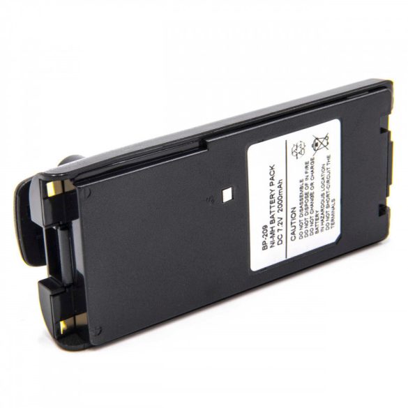 ICOM BP-209 BP-210 NI-MH 7.2V 2000mAh utángyártott akkumulátor