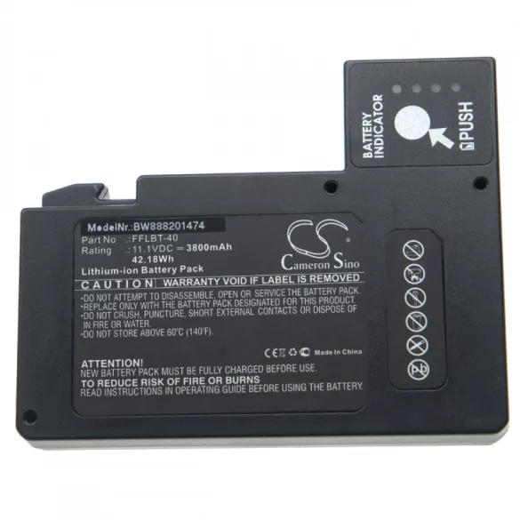 INNO IFS15M FFLBT-40 3800mAh utángyártott akkumulátor - VHBW