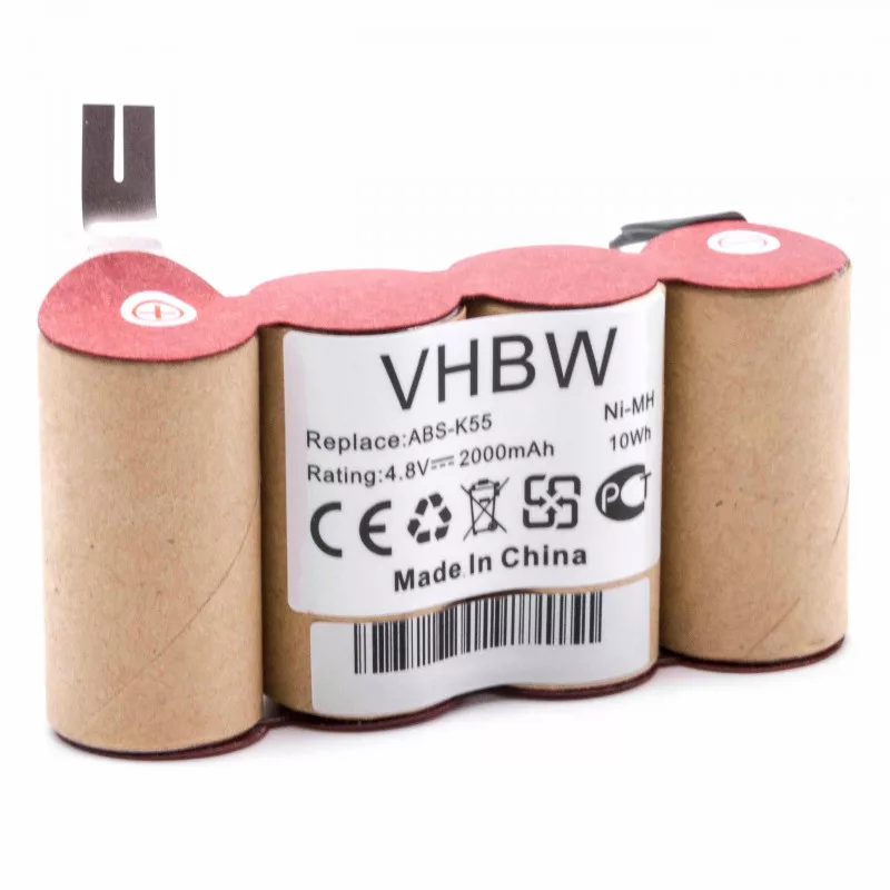 Kärcher K50 K85 4.8V NI-MH 2000mAh utángyártott porszívó akkumulátor Kärcher K50 K85 4.8V NI-MH 2000mAh utángyártott porszívó akkumulátor