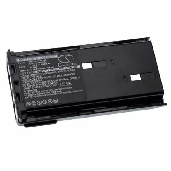 Kenwood KNB-14 KNB-14A 2000mAh utángyártott akkumulátor - VHBW