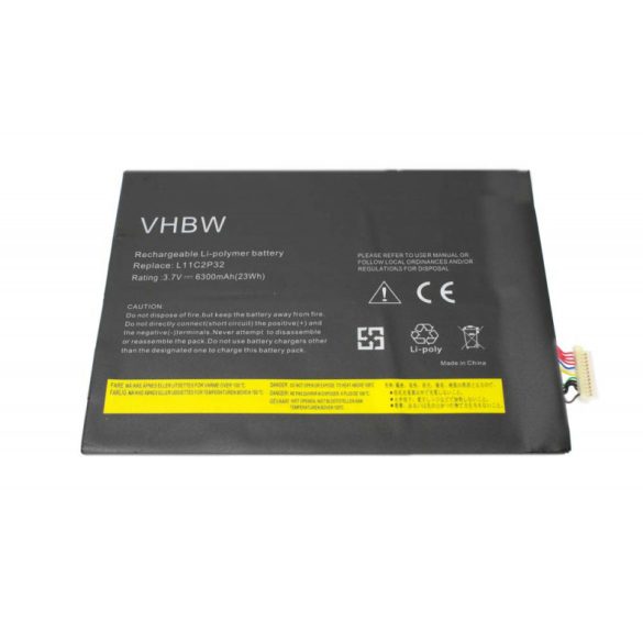 Lenovo IdeaPad S6000 A10-70 6300mAh utángyártott akkumulátor