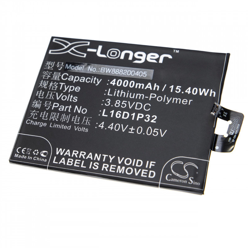 Lenovo PB2-690N, Phab 2, L16D1P32, 4000mAh utángyártott akkumulátor