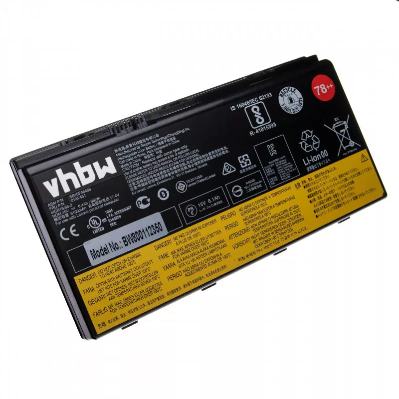 Lenovo Thinkpad P70 6400mAh utángyártott akkumulátor Lenovo Thinkpad P70 6400mAh utángyártott akkumulátor