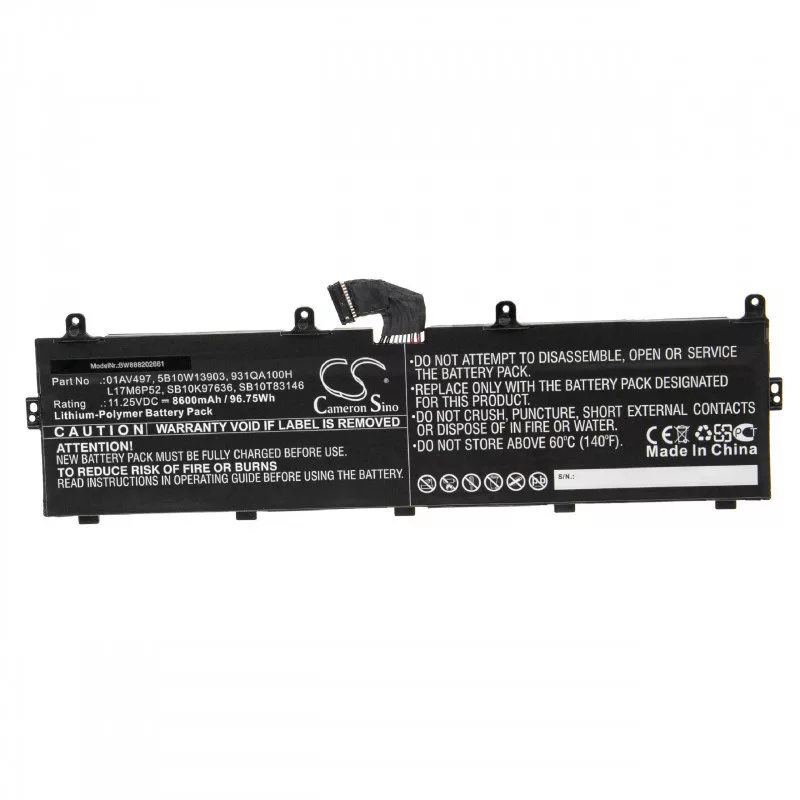 Lenovo ThinkPad P72 8600mAh utángyártott akkumulátor Lenovo ThinkPad P72 8600mAh utángyártott akkumulátor