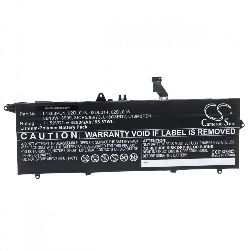 Lenovo ThinkPad T490s 4850mAh utángyártott akkumulátor