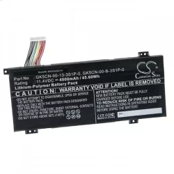   Machenike F117-B6 GK5CN-00-13-3S1P-0 4000mAh utángyártott akkumulátor - VHBW