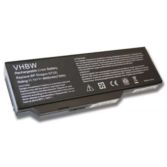Medion BP-Dragon 6600mAh utángyártott akkumulátor - VHBW