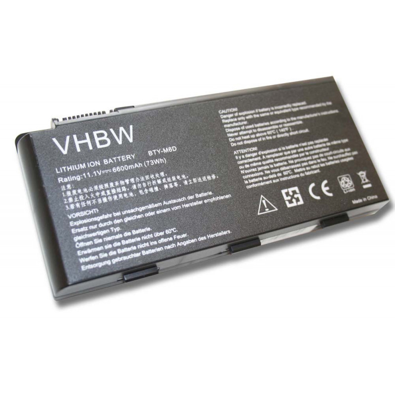 Medion BTY-M6D 6600mAh utángyártott akkumulátor
