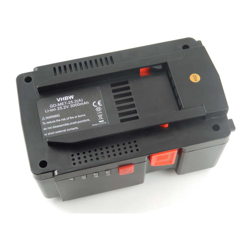   Metabo 6.254376 25.2V Li-ion 3000mAh utángyártott akkumulátor