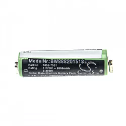   Moser Easy Style 1881 1.2V, Ni-MH, 2000mAh utángyártott akkumulátor - VHBW