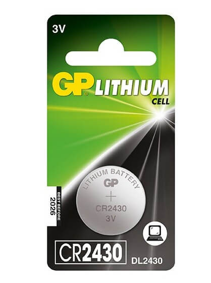 GP CR 2430 3V lítium gombelem