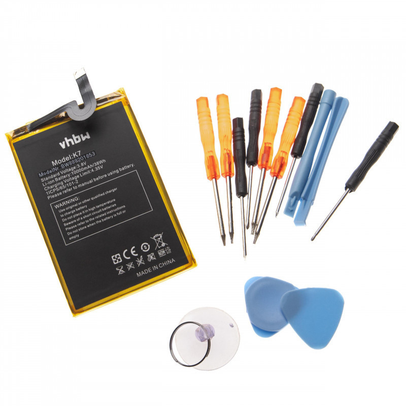   Oukitel K7, K10000 Max, 10000mAh + szerszám utángyártott akkumulátor