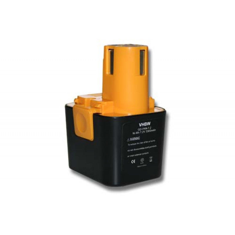   Panasonic EY3653 7.2V NI-MH 3300mAh utángyártott akkumulátor