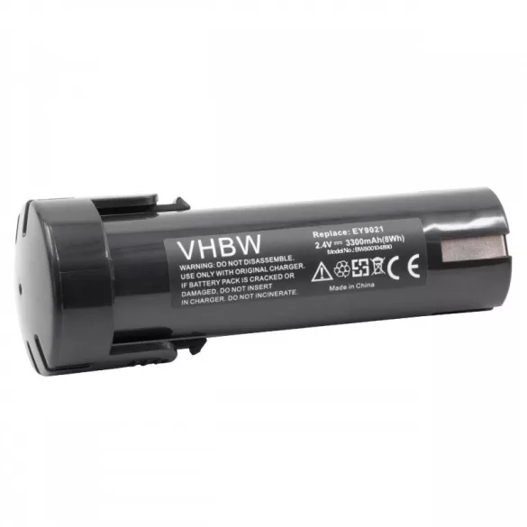Panasonic EY9021 2.4V NI-MH 3300mAh utángyártott akkumulátor - VHBW