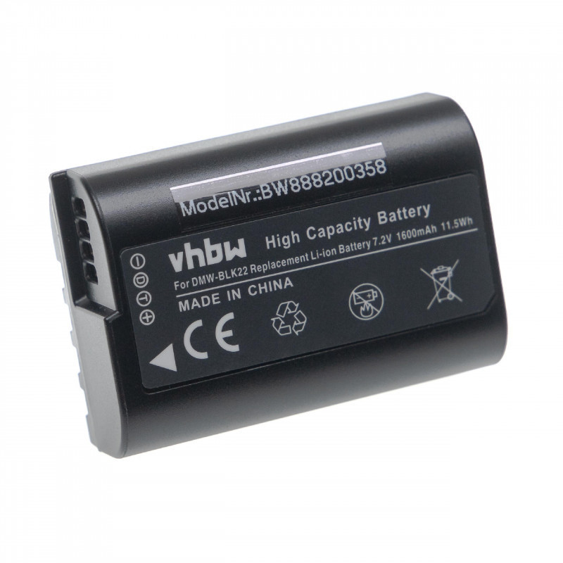 Panasonic Lumix DC-S5 1600mAh utángyártott akkumulátor